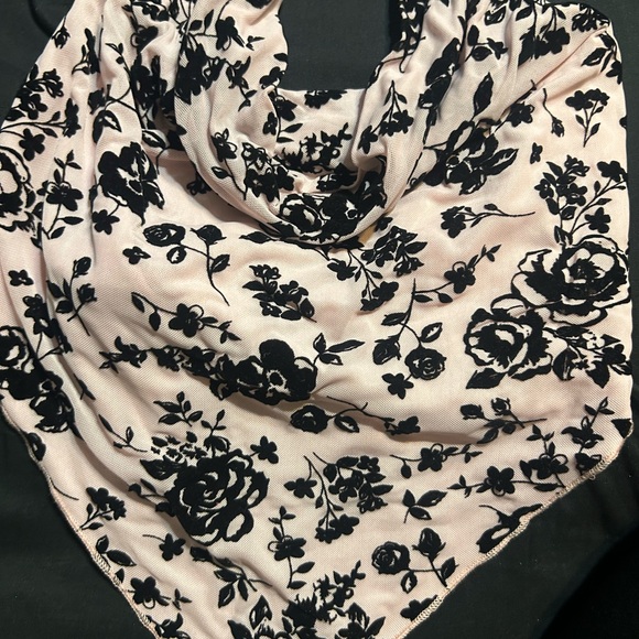 Windsor Pink and Black Floral Halter Top - Picture 2 of 4